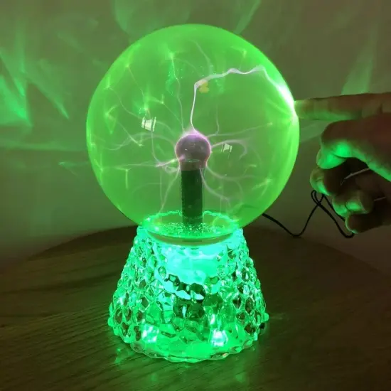 Plasma Ball, RAYWER 6 inch Touch & Sound Sensitive Plasma Globe, Nebula Novelty {3}
