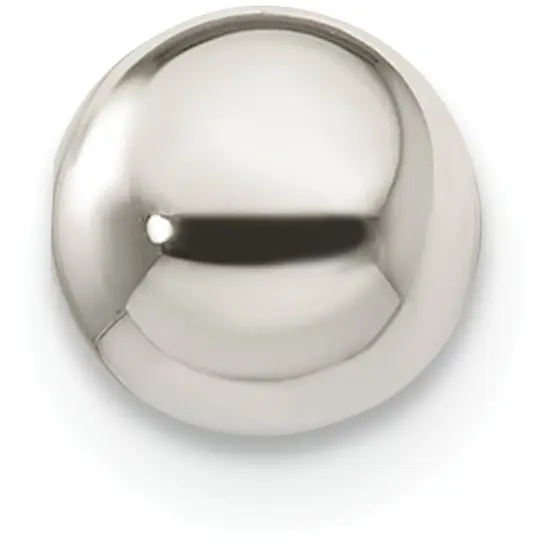 Sterling Silver Round Beads - Pack of 6 {1}