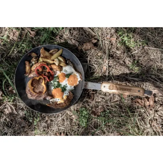 Petromax Easy Mount Wooden Handle for Petromax Wrought Iron Skillet Pan, Secure Ergonomic Heat Resistant Handle Cover {7}