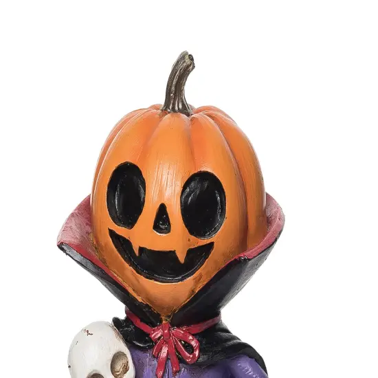 Kid with Pumpkin Head Halloween Figure {3}