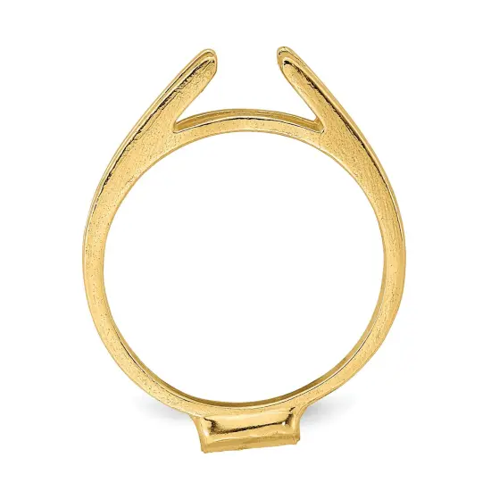 14K Gold Cast Airline Ring Shank {2}