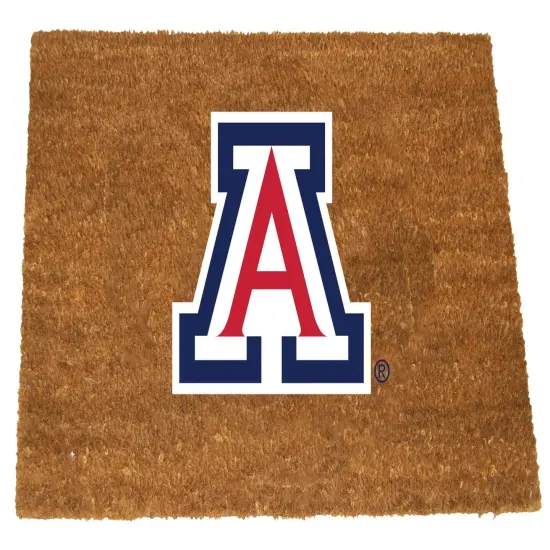 Memory Company NCAA Arizona Wildcats Rectangular Coir Door Mat 29.5" x 19.5" Brown {1}