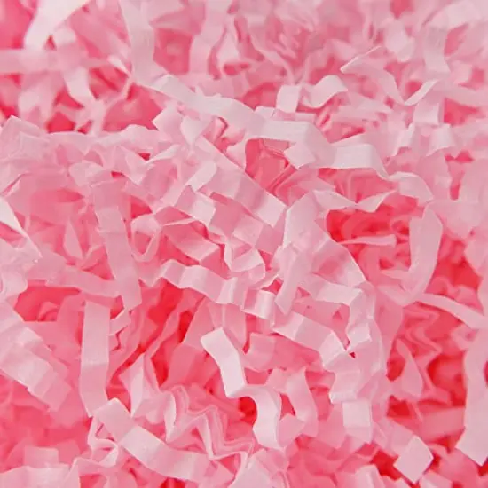 1/2 LB Crinkle Cut Paper Shred Filler, Crinkled Shredded Paper for Gift Box, pink Crinkle Paper for Gift Wrapping {2}