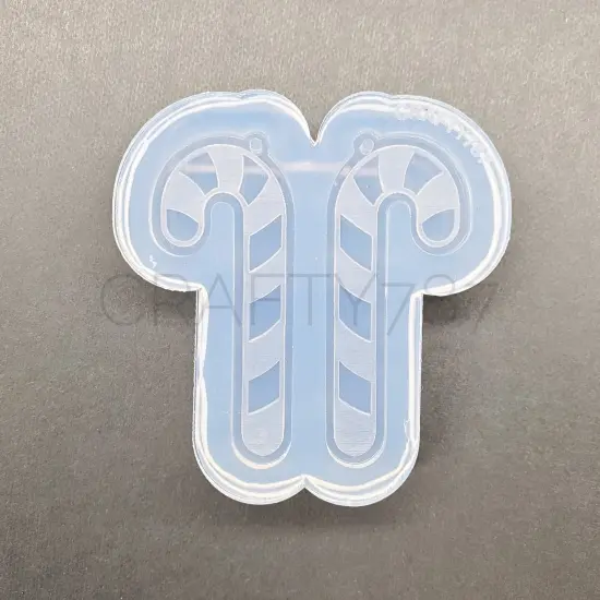 Candy Cane Dangle Earring Mold(C3) {4}