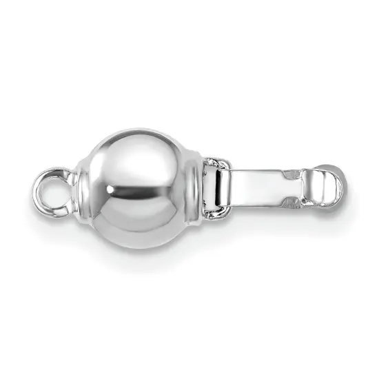 14K White Gold Pearl Clasp {1}