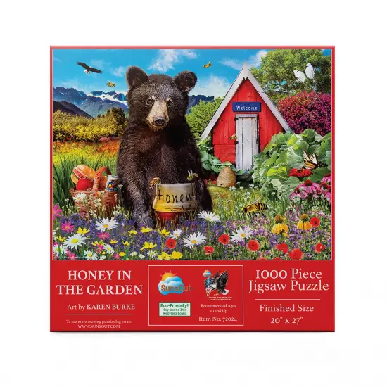Sunsout Honey in the Garden 1000 pc Jigsaw Puzzle 72024 {4}