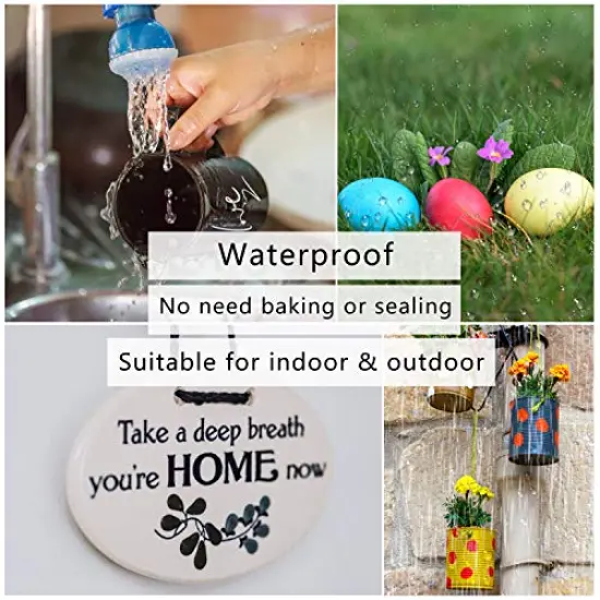 Paint Pens Paint Markers Never Fade Quick Dry and Permanent, 12 Color Oil-Based Waterproof Paint Marker Pen Set for Rock Painting, Ceramic, Wood, Fabric, Plastic, Canvas, Glass, Mugs, DIY - TF001 {5}