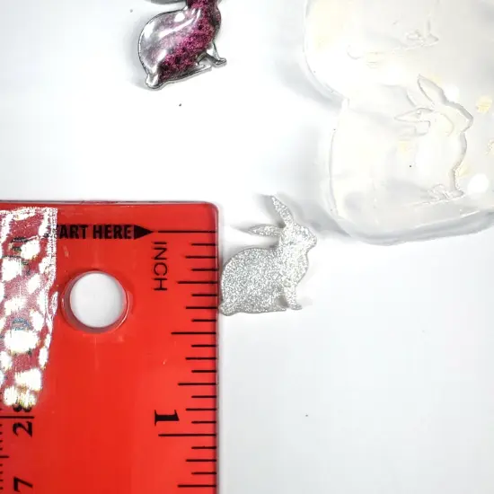 Bunny Studs Earring Silicone Mold(B11) {3}