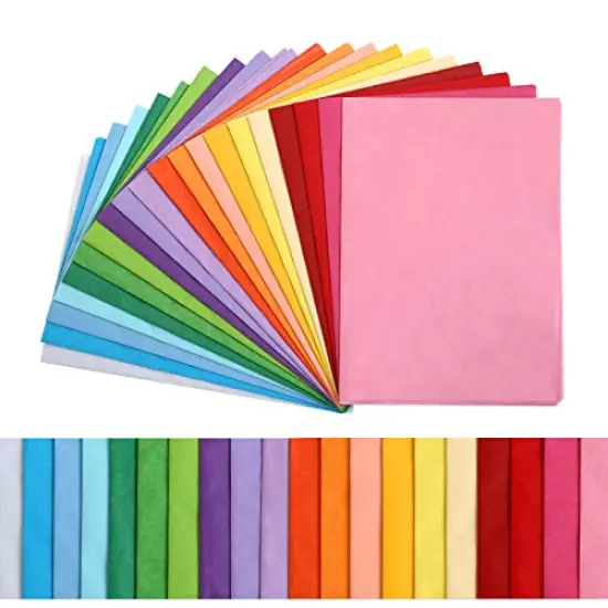 Colored Tissue Paper for Gift Bags Crafts, 14" x 20" Tissue Paper Bulk 100 Sheets Gift Paper Tissue for Packaging - 20 Colors {1}