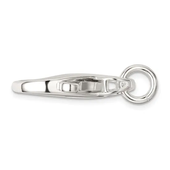 Sterling Silver Lobster Clasp w/Jump Ring 24.8mm {2}