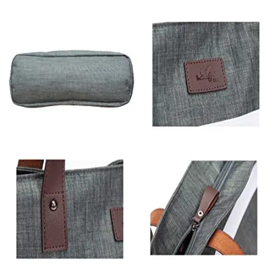 Women's Shoulder Tote Bag - Top Handle Satchel Handbag for Work, College, Travel, Business, and Casual Shopping (Upgraded) {4}