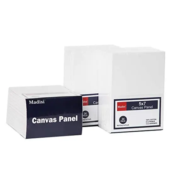 Painting Canvas Panels 72 Pack, 5X7, Classroom Value Pack Art Canvas {2}