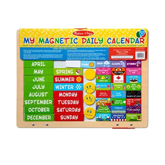 My First Daily Magnetic Activities Calendar for Kids Weather and Seasons Calendar for Preschoolers Ages 3+ Pack of 1 {2}