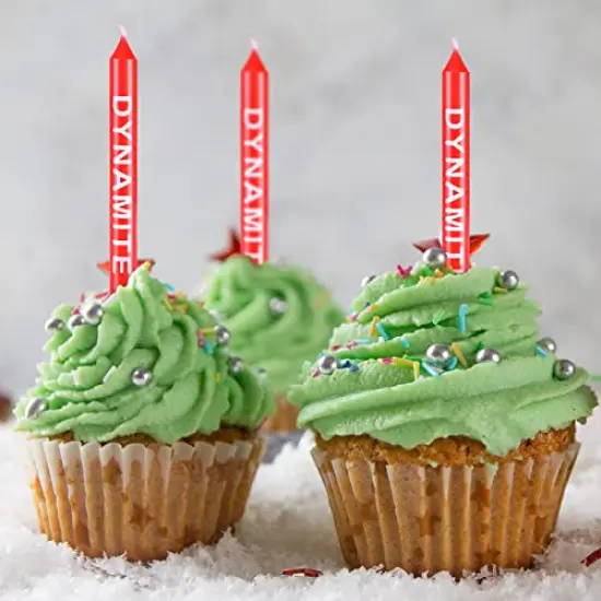 12 Pieces TNT Themed Birthday Candles Dynamite Birthday Candles TNT Cake Toppers for Cake Decoration Video Game Party Graduation Celebration and Daily Use {3}