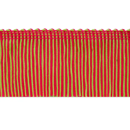 5 Yards of 2" Multicolor Chainette Fringe Trim | 5 yard cut Orange/Black {2}