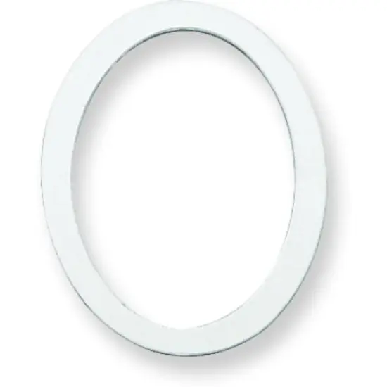 Sterling Silver Oval Stamping Disc {1}