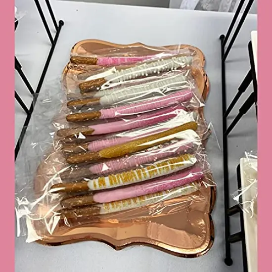 100 Pcs Self Sealing Cellophane Bags,2x10 Inches Clear Pretzel Rod Bags, Resealable Cellophane Bag for Packaging ICY Candy Popsicle,Gifts, Favors, Products, Candy {3}