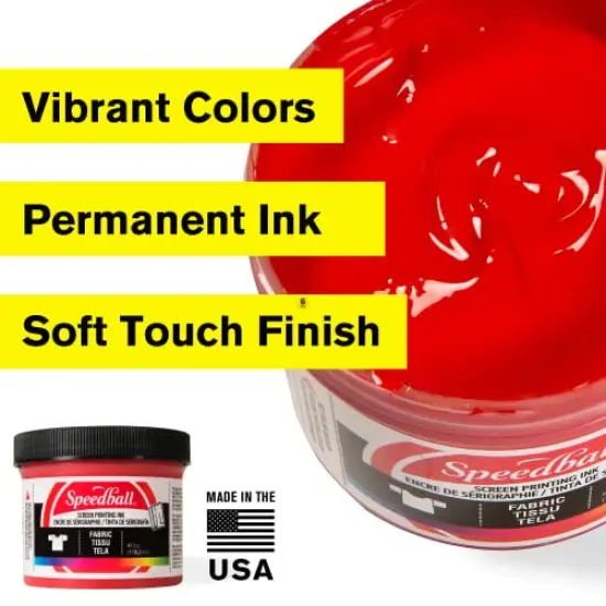 Fabric Screen Printing Ink, 8-Ounce, White for T-Shirt and Silkscreen Printmaking {6}