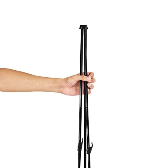 Easel Stand, Instant Floor Poster, Lightweight, Collapsible and Portable with Tripod Base, Black Steel(supports 5 pounds) {4}