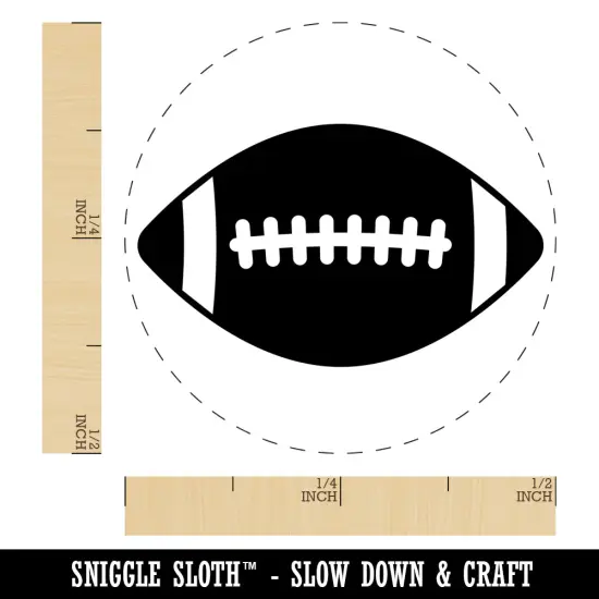 Football Sport Self-Inking Rubber Stamp for Stamping Crafting Planners Sky Blue {1}