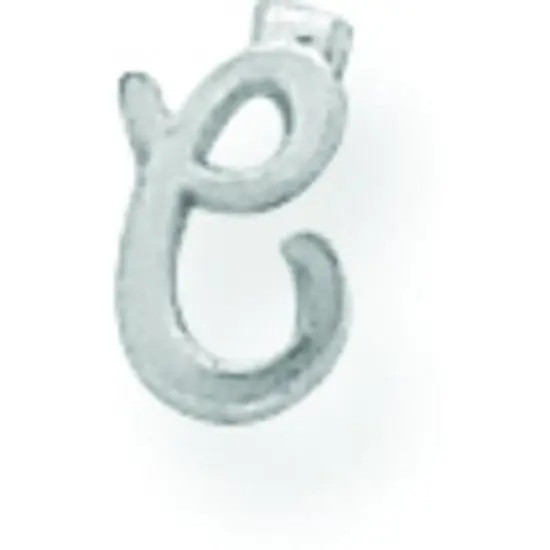 14K White Gold Letter C {1}