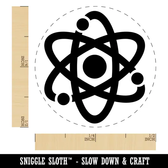 Atom Atomic Self-Inking Rubber Stamp for Stamping Crafting Planners Dry Pad (No Ink) {1}