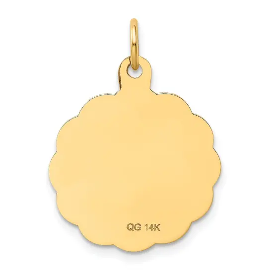 14K Yellow Gold Graduation Day Cap & Diploma Charm Jewerly 26mm x 20mm {4}