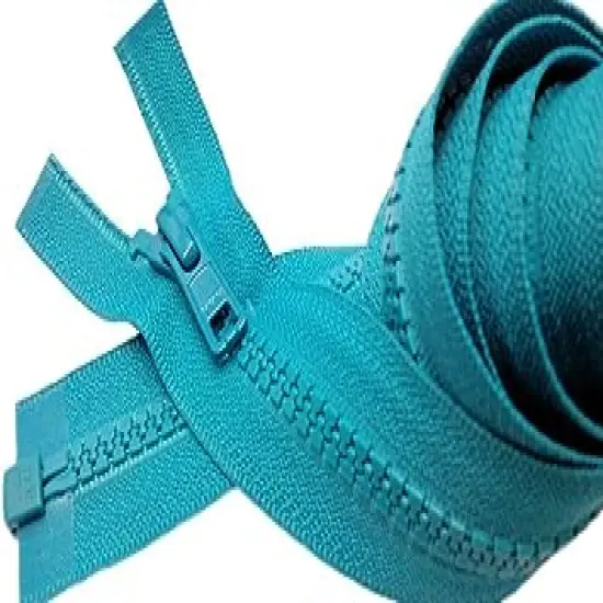 YKK 30 Inch Sport Separating Zipper Color Peacock Blue #046 - Medium Weight Vislon Jacket Zip YKK #5 Molded Plastic (1 Zipper/Pack) {1}