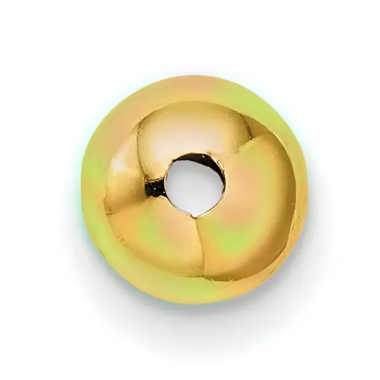 14K Gold Round Beads YG2240 {2}