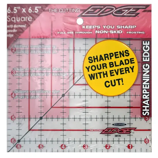 The Cutting EDGE 6.5&Prime; x 6.5&Prime; Frosted Ruler {2}