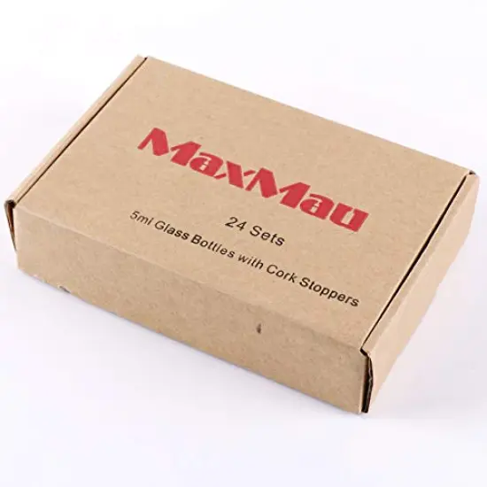 24 Pieces Mini Glass Bottles with Cork Stoppers 5ml DIY Art Crafts Storage Container,Tiny Glass Vials Cork for Wedding Decoration,Small Glass Corks Jars Party Favor {3}