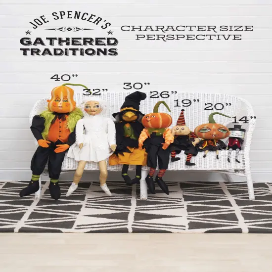 Gregorio Gourd Joe Spencer Gathered Traditions Soft Art Doll Fall Autumn Halloween Harvest Figure Figurine {5}