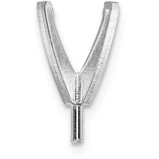 14K White Gold 4 Prong Round Peg High Setting 9.4mm {1}