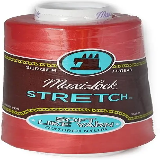 Maxi Lock A&E Stretch Textured Nylon Artillery Red Serger Thread MWN-32326 {1}