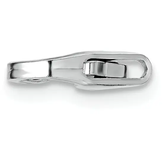 14K White Gold Lobster Clasp 9.8mm {1}