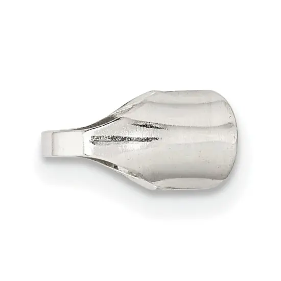 Sterling Silver Round End Endcaps (6.50mm to 9.00mm) {1}