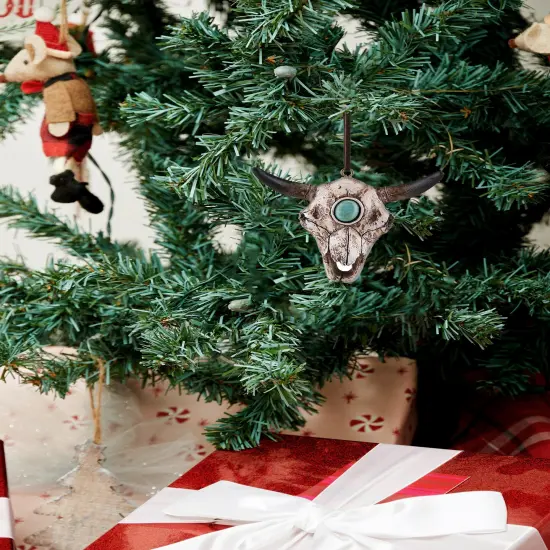Steer Skull Christmas Xmas Halloween Ornament {3}