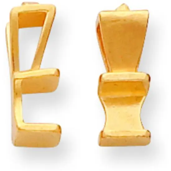 14K Gold Round Channel Pendant Setting 4.5mm {1}