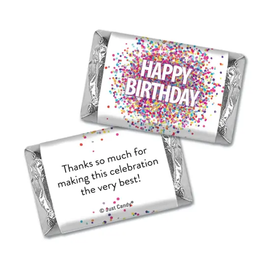 Birthday Candy Party Favors Hershey's Miniatures and Kisses by Just Candy - Available in Multiple Colors {3}