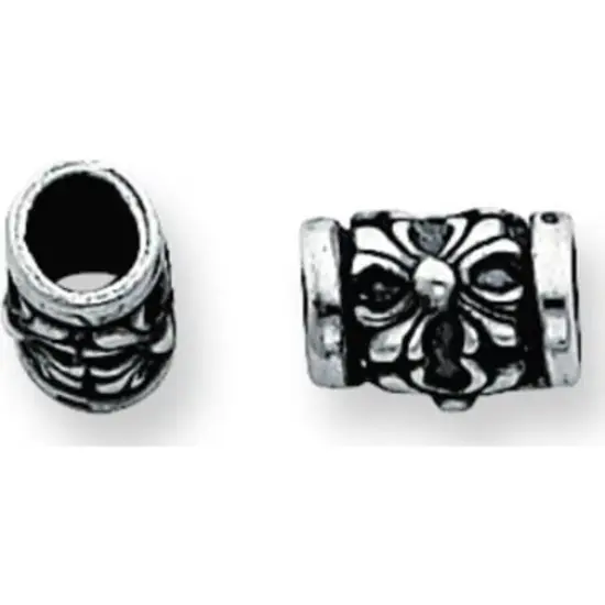 Sterling Silver Spacer Beads 7 x 10.6mm {1}
