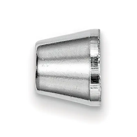 14K White Gold Round Tapered Tube Bezel Setting 5.5mm {2}