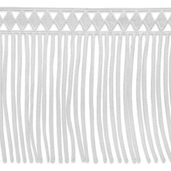 Diamond Lace Fringe Black {2}