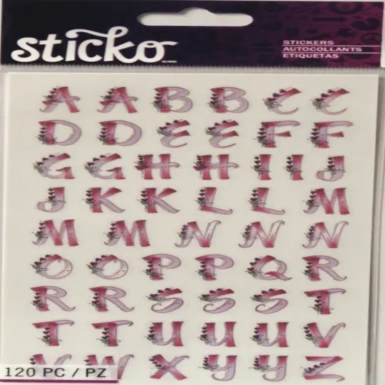 Sticko Mini Pink Love Letters Stickers {1}