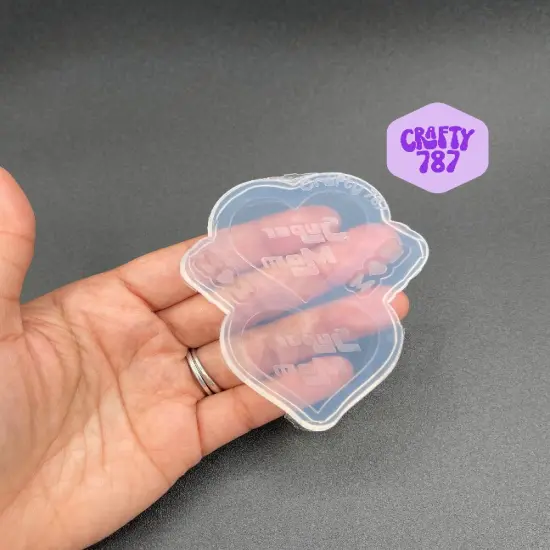 Super Mom Dangle Earring Silicone Mold, Resin Mold, Uv Resin Mold(C15) {1}