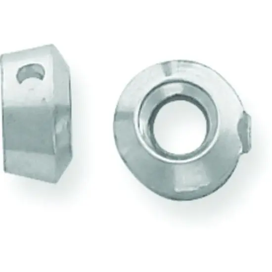 14K White Gold 0.1ct Round Bezel Pendant Setting {1}