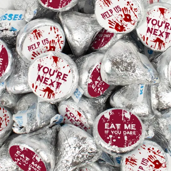 Halloween Candy Party Favors Chocolate Hershey's Kisses - Bloody {1}