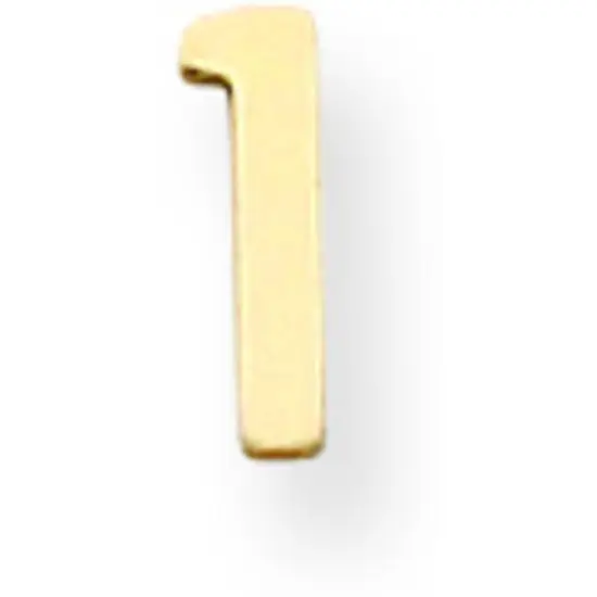 14K Gold Number 1 5mm {1}