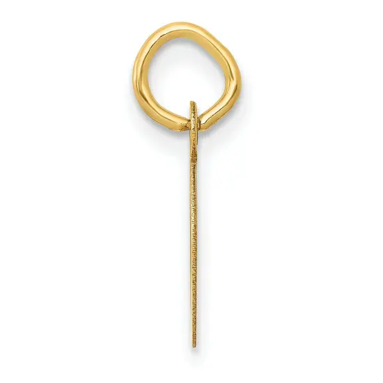 14k Small Slanted Block Letter D Initial Charm 12.82mm 5.43mm style YC644D {3}