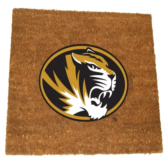 Memory Company NCAA Missouri Tigers Rectangular Coir Door Mat 29.5" x 19.5" Brown {1}