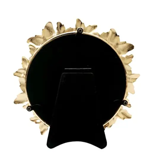 Round Butterfly Picture Frame with Gold With White Painted Frame 4&rdquo;x4&rdquo; Personalized Photo Frame Round Shape, for Vertical Display on Tabletop, Home Decor, Wedding or any Milestone Photos {4}